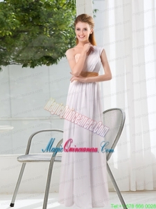 Ruching One Shoulder Empire Mother Dress for Quinceanera for 2015