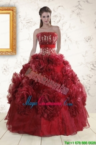 Unique Quinceanera Dresses with Hand Made Flowers for 2015