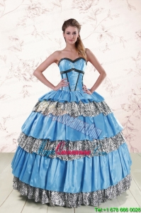 Unique Sweetheart Ball Gown Beading Quinceanera Dresses for 2015