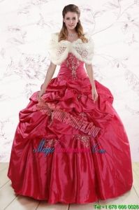 New Style Strapless Appliques Quinceanera Dresses