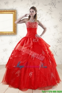 Most Popular Strapless Quinceanera Dresses for 2015