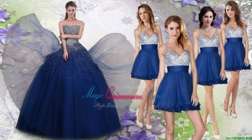 New Arrivals Beaded Tulle Quinceanera Dress and Exquisite V Neck Sequined Dama Dresses