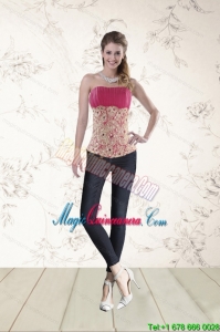 Perfect Beading Corset in Hot Pink