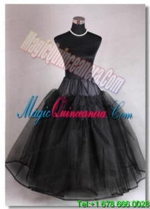 High End Organza Ball Gown Floor Length Black Petticoat