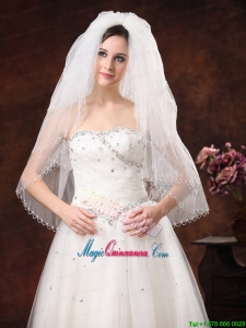 2012 Inspired 4 Layer White Bridal Veil On Sale