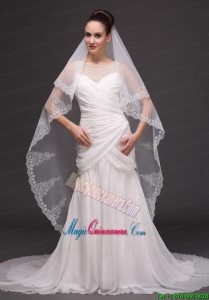 Lace Tulle Classic Bridal Veil For Wedding