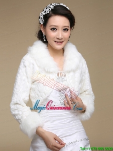 Most Popular Long Sleeves Faux Fur Wraps for 2015