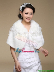 2015 Most Popular Faux Fur White Wraps