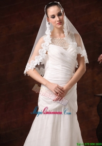 Modest Lace Tulle Bridal Veils For Wedding