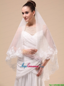 Lace Appliques Tulle Graceful Wedding Veil