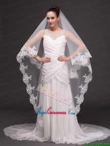 Lace Appliques Tulle Graceful Wedding Veil