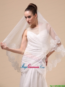 Lace Appliques Tulle Graceful Wedding Veil