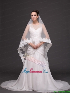 Royal Discount Organza Bridal Veil For Wedding