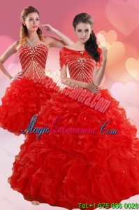 2015 Popular Quinceanera Dresses With Beading and Ruffles