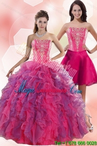 2015 Spring Multi Color Quinceanera Dresses with Appliques