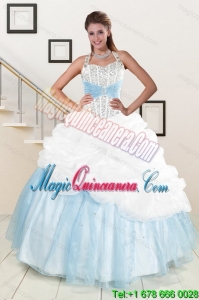 2015 Multi Color Dresses for Sweet 15 Quince with Pick Ups and Beading