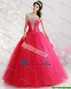 Brand New Strapless 2015 Quinceanera Gowns with Rhinestones