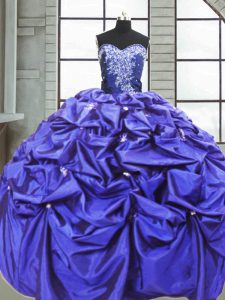 Enchanting Sleeveless Lace Up Floor Length Beading and Pick Ups Sweet 16 Quinceanera Dress