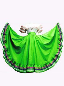 Inexpensive Green Vestidos de Quinceanera Military Ball and Sweet 16 and Quinceanera with Ruffled Layers Off The Shoulder Short Sleeves Lace Up