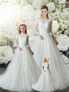Exceptional Sleeveless Court Train Zipper Lace Vestidos de Quinceanera