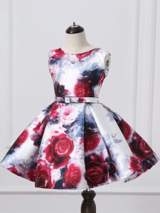 Multi-color Sleeveless Printed Zipper Pageant Dress Wholesale for Wedding Party