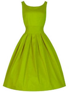 Inexpensive Olive Green Lace Up Scoop Ruching Quinceanera Court Dresses Taffeta Sleeveless
