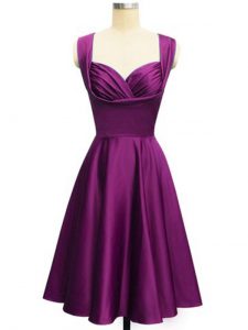 Sleeveless Ruching Side Zipper Quinceanera Court of Honor Dress