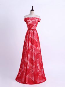 Pretty Sleeveless Pattern Lace Up Dama Dress