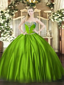 High Class Floor Length Quince Ball Gowns Sweetheart Sleeveless Lace Up