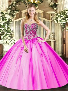 Clearance Floor Length Lilac Quinceanera Gown Sweetheart Sleeveless Lace Up