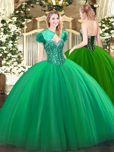 Floor Length Ball Gowns Sleeveless Turquoise Quince Ball Gowns Lace Up