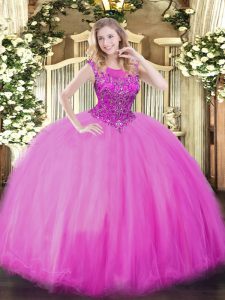 Sleeveless Beading Zipper Quinceanera Dress