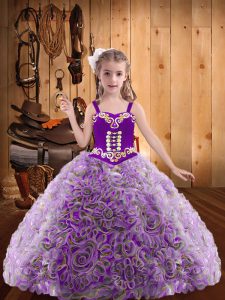 Hot Selling Floor Length Ball Gowns Sleeveless Multi-color Pageant Dress Lace Up
