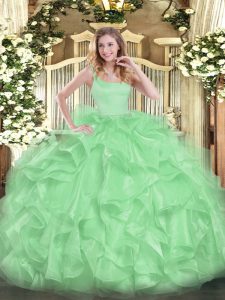 Floor Length Ball Gowns Sleeveless Sweet 16 Quinceanera Dress Zipper