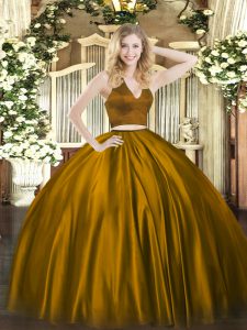 Sleeveless Ruching Zipper Quinceanera Gowns