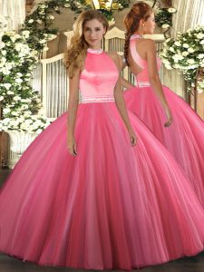 Shining Sleeveless Beading Backless 15 Quinceanera Dress