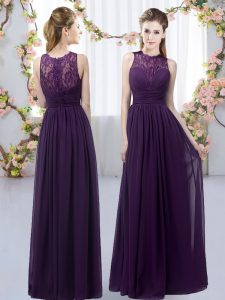 Stylish Sleeveless Lace Zipper Quinceanera Court of Honor Dress