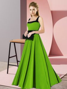 Floor Length Quinceanera Court Dresses Square Sleeveless Zipper