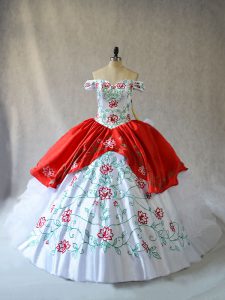 Pretty Organza Sleeveless 15th Birthday Dress and Embroidery and Ruffled Layers