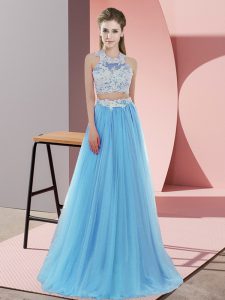 Best Selling Tulle Sleeveless Floor Length Court Dresses for Sweet 16 and Lace