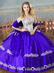 Hot Selling Floor Length Ball Gowns Sleeveless Blue Sweet 16 Dresses Lace Up