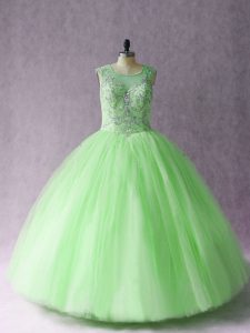 Spectacular Beading Vestidos de Quinceanera Lace Up Sleeveless Asymmetrical