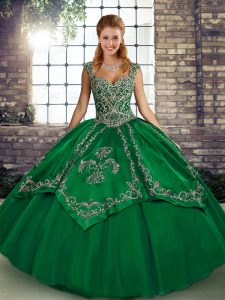 Sleeveless Lace Up Floor Length Beading and Embroidery Quinceanera Dresses