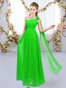 Modern Floor Length Empire Sleeveless Quinceanera Court Dresses Lace Up