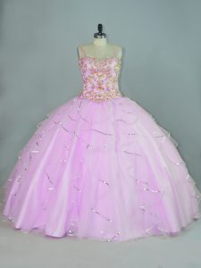 New Style Sleeveless Ruffles Lace Up Quince Ball Gowns