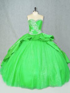 Ball Gown Prom Dress Sweetheart Sleeveless Brush Train Lace Up