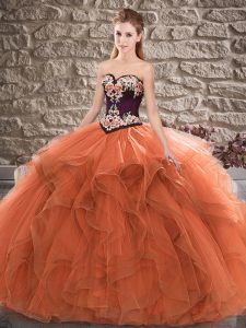 Sleeveless Lace Up Floor Length Beading and Embroidery 15 Quinceanera Dress