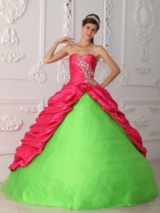 Two-toned Sweetheart Appliqued Sweet 15/16 Birthday Dress