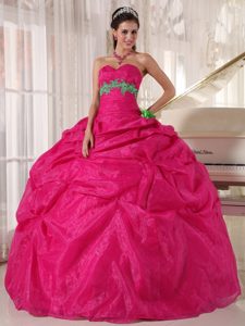 Pretty Sweetheart Dresses for Quinceanera Pick-ups Hot Pink in Florida