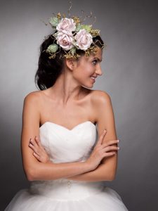 Beautiful Baby Pink Hand Made Flowers Headpieces